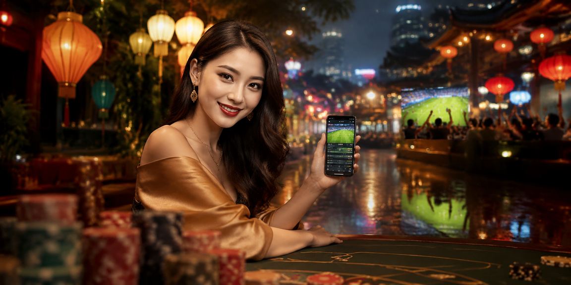 Người dùng trải nghiệm casino trực tuyến trên điện thoại tại chợ đêm Huế